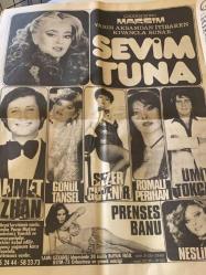 Hürriyet Gazetesi 18 Ağustos 1980 - Caddebostan Maksim Gazinosu Afişi * Sevim Tuna - Ümit Tokçan - Romalı Perihan - Prenses Banu GZ90835
