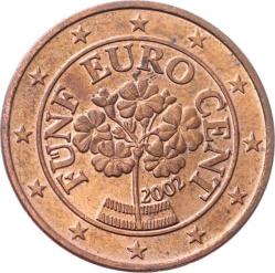 Avusturya 5 Euro Cent 2002 ÇÇT+ *Alp Çuha Çiçeği* YMP8484