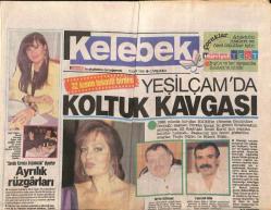 Hürriyet Gazetesi Kelebek Eki 15 Ocak 1992 - Türkan Şoray Çekildi , Tarık Akan İşini Bahane Etti GZ91002