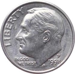 ABD 1 Dime 1998 (P) ÇÇT Roosevelt YMP9941