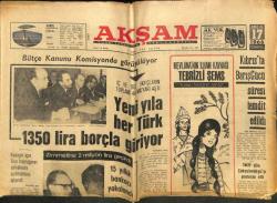 Akşam Gazetesi 17 Aralık 1966 - Kosigin Rus Bayrağının Sokaklara Asılmaması İstendi - Bu Yıl İstanbul Limanı İçin 2 Milyon Lira Harcanacak GZ92932