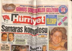 Hürriyet Gazetesi 1 Şubat 1992 - Altın Kelebekler Sahiplerinde * Muazzez Abacı - Yıldırım Bekçi - Zerrin Özer - Türkan Şoray - Kayahan - Tarık Akan GZ93017