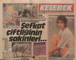 Hürriyet Gazetesi Kelebek Eki 27 Ağustos 1988 - Nastassia Kinski , Uzun Süredir İnsanlık Uğruna Pek Çok Hayır İşini Yürütüyor GZ93855