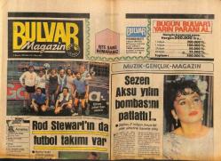 Bulvar Gazetesi Magazin Eki 8 Kasım 1983 - Sezen Aksu Yılın Bombasını Patlattı !.. Şarkıcı , 2 Milyon Liraya Plak Şirketine Transfer Oldu GZ94131