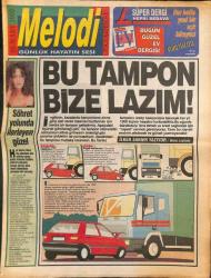 Sabah Gazetesi Melodi Eki 23 Mart 1992 - Nükhet Duru Yeni İşini Sevdi ! GZ94254
