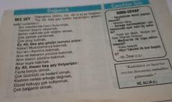 11 Temmuz 1997-Orijinal Takvim Yaprağı-Doğum Günü-Söz,Nişan,Nikâh,Düğün ve Önemli Günler Hediyesi-Hicret Takvimi-Ayet(Hadis)-(Mücadele 11)-Çaldıran Zaferi(1514)-Beş Şey-Soru Cevap-Hz.Ali(r.a.)