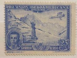 1930.HAVA POSTASI.KLASİK..İSPANYA .TEK  PUL.DAMGALI