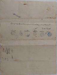 OSMANLI DÖNEMİ NADİR PUL ÜSTÜ NADİR MÜHÜRLÜ ORİJİNAL MÜLK TAPU SENEDİ 1QQ2E ÇOK NADİRDİR