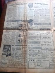 Milliyet Gazetesi - Turkish Newspaper - 4 Aralık 1954 - Akdeniz'in kapısında Türkiye yazan Ali Naci Karacan Başmakale - kar hadlerinde değişiklik yapıldı - İsmet İnönü dün Hüseyin Cahit Yalçın'ı ziyaret etti Fotoğrafı - Kapalıçarşı halka açıldı - yangından kurtarılan 1400 dükkan alışveriş yerine temizlik yaptı -  Çarşı esnafının yardım listesi - komünistler sulh taarruzları ile vakit kazanmak istiyor - sevilen artist Vasfi Rıza Zobu'nun otomobili çalındı - Dağlar kralı yazan Refi Cevad Ulunay Yazı Dizisi - Pervane Yazan Kerime Nadir Yazı Dizisi - Atatürk'ün bir kadına mektupları tercüme ve izah eden Peyami Safa Yazı Dizisi - Cingöz Recai yazan Server Bedi Yazı Dizisi - Türkiye İş Bankası - Galatasaray Emniyetle Lig'in en enteresan maçını bugün oynuyor - Stanley Matthews hala gözde futbolcu - Galatasaray Beogradski basketbol maçı - Vefa Garbis İsmet Tarık ve Recai'ye boykot verdi - milli takım grekoromen seçmeleri bugün başlıyor - Beykoz Kasımpaşa karşılaşıyor - Bülent Akkurt