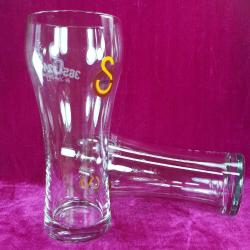 BİR ÇİFT GALATASARAY 50 cl BÜYÜK BOY CAM TARAFTAR BARDAĞI