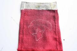 ANTİKA NADİR KOLEKSİYONLUK  ASKER BAYRAĞI ARKASI MÜHÜRLÜ