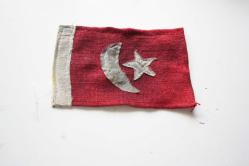 LOT.1 » COK ESKİ  NADİR KOLEKSİYONLUK  ASKER BAYRAĞI ARKASI MÜHÜRLÜ