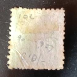 1860-63 İngiltere Sömürge Queensland , Kraliçe Victoria, 6d yeşil