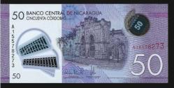 ** NİKARAGUA ( 50 * CORDOBAS ) 2014 * PLASTİK - ÇİL
