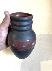 2 Adet El Yapımı Vintage Toprak Vazo Toprak