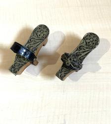 1 Çift Eski Telkari Terlik - Küçük Boy Telkari Takunya no 98