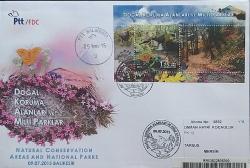 Türkiye Cumhuriyeti  2015 2 Adet Büyük Boy FDC Postadan Geçmiş.