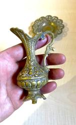 ANTİKA DÖKÜM PİRİNÇ SÜRAHİ MİNYATÜR SÜRAHİ