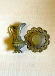 ANTİKA DÖKÜM PİRİNÇ SÜRAHİ MİNYATÜR SÜRAHİ NO 45