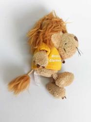 Nici Herzlichen Glückwunsch Yazılı Peluş Aslan  Çanta Süsü Anahtarlık