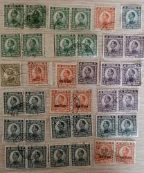 Sırp -Hırvat- Sloven  Krallığı 1921 -26 Kral Alexander- damgalı seri pullar