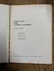 CALCULUS AND LINEAR ALGEBRA Combined Edition