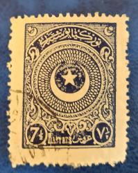1923 Ayyıldız 7.5 kuruş Damgalı