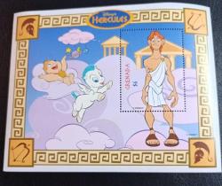 1997 yapımı Disney'in Herkül filmini konu alan, Grenada posta idaresi tarafından çıkarılmış hatıra bloğu MNH