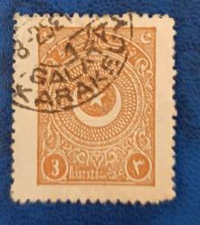 1923 Ayyıldız 3 kuruş Karaköy damgalı