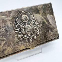 Osmanlı Armalı Vintage Gümüş Kartvizitlik AOB2822