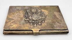 Osmanlı Armalı Vintage Gümüş Kartvizitlik AOB2822