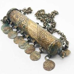 Osmanlı Dönemi Gümüş Hamayır Zincirli AOB2970