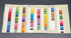 1982 Tarihli Domino Nakış İplikleri Renk Kartelası AOB3460 (N)