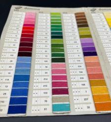1982 Tarihli Domino Nakış İplikleri Renk Kartelası AOB3460 (N)