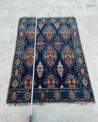 İran Avşar Eski El Dokuma Antika Halı AOB3773 (N)