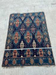 İran Avşar Eski El Dokuma Antika Halı AOB3773 (N)