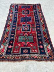 Kazak Eski El Dokuma Antika Halı AOB3800 (N)