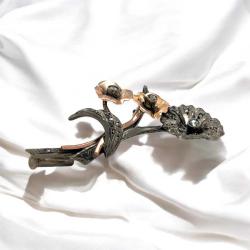 Antika 8 Ayar Elmas Taşlı Broş ELM103 #7.60