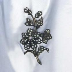 Vintage 8 Ayar Altın Elmas Taşlı Broş – 20.41g | Antika / Koleksiyonluk ELM133 #15.56