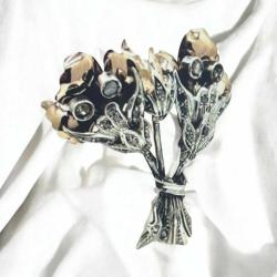 Antika 8 Ayar Altın Elmas Taşlı Broş – 12.48g | Antika / Koleksiyonluk ELM278 #8.68