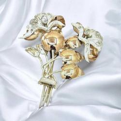 Antika 14 Ayar Elmas Taşlı Broş ELM142 #9.70