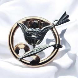 Antika 8 Ayar Altın Elmas Taşlı Broş – 4.5g | Antika / Koleksiyonluk ELM147 #3.90