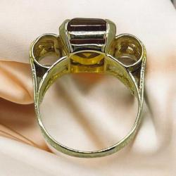 Vintage 18 Ayar Altın Sitrin Taşlı Yüzük – 7.04g | Antika / Koleksiyonluk ELM188 #10