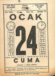 24 Ocak 1969 Takvim Yaprağı - Doğum Günü Hediyesi EFM(N)11025