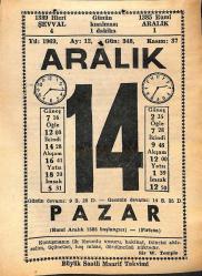 14 Aralık 1969 Takvim Yaprağı - Doğum Günü Hediyesi EFM(N)11373