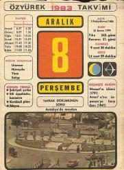 8 Aralık 1983 Takvim Yaprağı - Doğum Günü Hediyesi EFM(N)11530