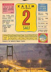 2 Kasım 1982 Takvim Yaprağı - Doğum Günü Hediyesi EFM(N)11868