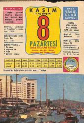 8 Kasım 1982 Takvim Yaprağı - Doğum Günü Hediyesi EFM(N)11875