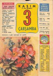 3 Kasım 1982 Takvim Yaprağı - Doğum Günü Hediyesi EFM(N)11879