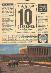 10 Kasım 1982 Takvim Yaprağı - Doğum Günü Hediyesi EFM(N)11885